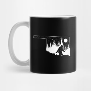 Bigfoot Oklahoma State Map Gifts Mug